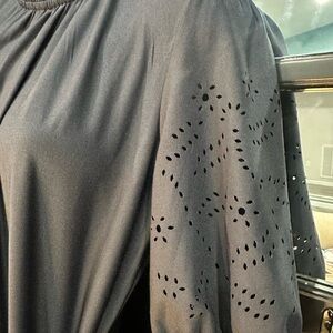 Elegant Blue Dress with Belt